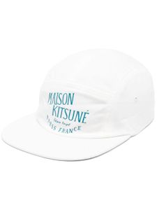 Maison Kitsuné casquette à logo imprimé - Blanc