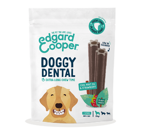 Edgard & Cooper Doggy Dental Munt & Aardbei Large 7 sticks