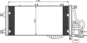 Condensor, airconditioning 35531