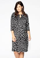 Yoek Jurk wide bottom | Zwart | Maat 50/52