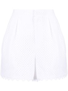 Dice Kayek short à design perforé - Blanc