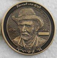 Dutch Geocoin 2015 - Antiek goud - RE - Vincent van Gogh