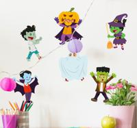 Muursticker Halloween Figuurtjes - thumbnail