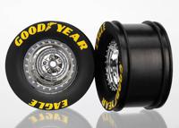 Traxxas - Wheels, rear (chrome) (2) (TRX-6972) - thumbnail