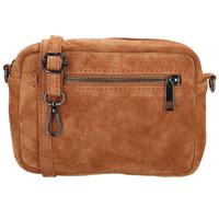 Charm London Suède Schoudertasje Camerabag Elisa Cognac Charm London Suède Schoudertasje Camerabag Elisa Cognac