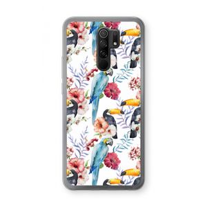 Bloemen tukan: Xiaomi Redmi 9 Transparant Hoesje