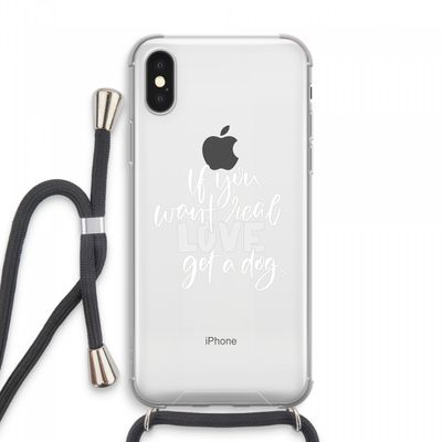 Partner in crime: iPhone XS Max Transparant Hoesje met koord
