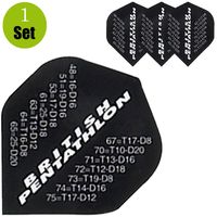 Pentathlon Finish Dartflights - Zwart