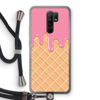 Ice cream: Xiaomi Redmi 9 Transparant Hoesje met koord