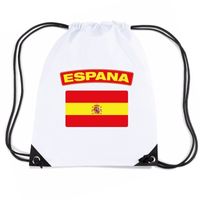 Spanje nylon rugzak wit met Spaanse vlag Spanje nylon rugzak wit met Spaanse vlag