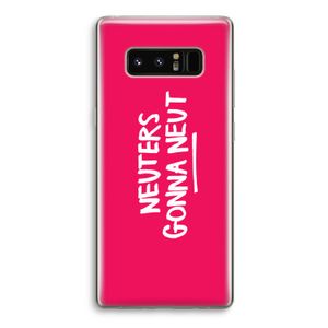 Neuters (roze): Samsung Galaxy Note 8 Transparant Hoesje