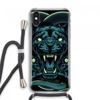 Cougar and Vipers: iPhone XS Max Transparant Hoesje met koord