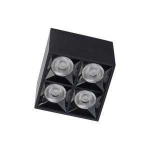 Lyora Zwarte opbouwspotMidi Led 2x2 leds - 4000K - 10057