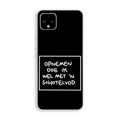 Schotelvod: Pixel 4 XL Transparant Hoesje