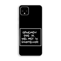 Schotelvod: Pixel 4 XL Transparant Hoesje