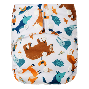 HappyBear pocketluier - Bosdieren