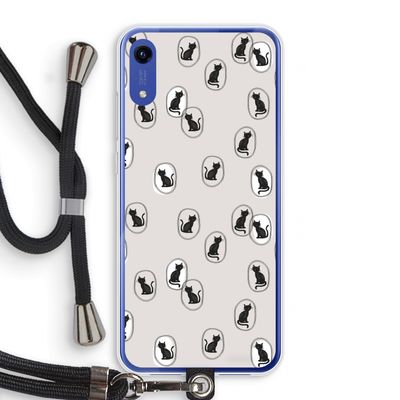 Miauw: Honor Play 8A Transparant Hoesje met koord