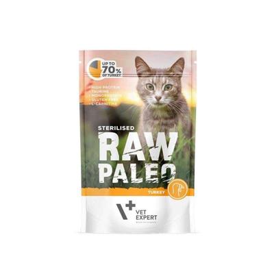 RAW PALEO Adult Cat Sterilized Turkey - nat kattenvoer - 100 g