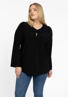 Yoek Tuniek met v-hals opening | Zwart | Maat 58/60