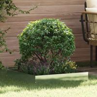 VidaXL Tuinrand 6 pcs zilver 60 x 60 x 13 cm roestvrij staal