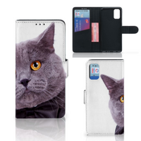 Samsung Galaxy A41 Telefoonhoesje met Pasjes Kat - thumbnail