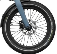 Eovolt voorwiel 20 inch zonder schijf en band zwart