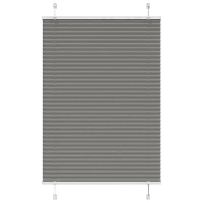 VidaXL Plissé rolgordijn 85x150 cm stofbreedte 84,4 cm antraciet