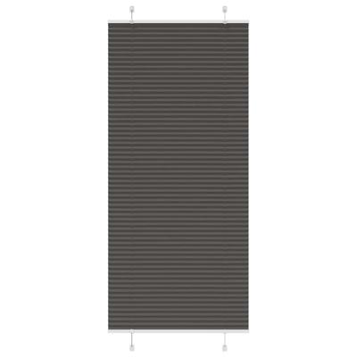 Pliss rolgordijn 95x200 cm stofbreedte 94,4 cm polyester zwart