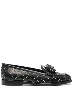 Ferragamo mocassins Viva à détails de clous - Noir