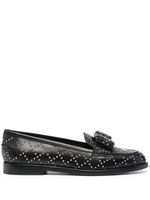 Ferragamo mocassins Viva à détails de clous - Noir
