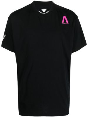 ACRONYM t-shirt en coton à imprimé graphique - Noir