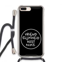 Vriendelijkheid: iPhone 8 Plus Transparant Hoesje met koord