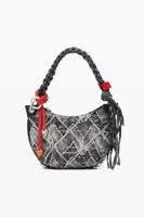 Kleine tas met studs en charm - BLUE - U