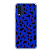 Blue Leopard: Xiaomi Redmi 9T Transparant Hoesje