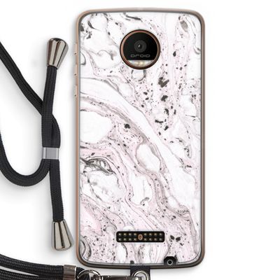 Mengelmoes: Motorola Moto Z Force Transparant Hoesje met koord