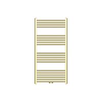 Handdoekradiator Belrad | 120x60 cm | Midden aansluiting | 414 watt | Geborstelg Goud