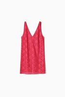 Mini-jurk kant bloemen - RED - XL