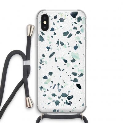 Terrazzo N°2: iPhone XS Transparant Hoesje met koord