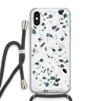 Terrazzo N°2: iPhone XS Transparant Hoesje met koord