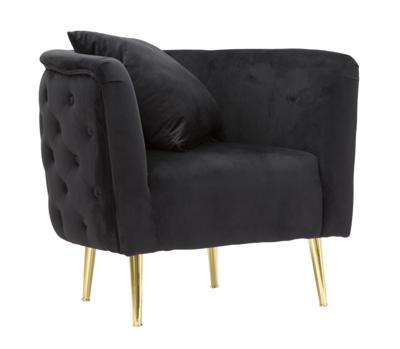 FAUTEUIL BUCAREST ZWART CM 76x74x71