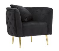 FAUTEUIL BUCAREST ZWART CM 76x74x71