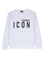 DSQUARED2 KIDS sweat à logo imprimé - Blanc