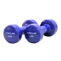 Vinyl Dumbbells - Focus Fitness - 2 x 4 kg - thumbnail