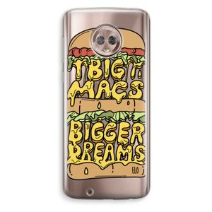 Big Macs Bigger Dreams: Motorola Moto G6 Transparant Hoesje