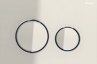 Geberit Sigma 50 (ex Sigma 21) bedieningspaneel glas chroom/zandgrijs voor Sigma reservoirs 8cm (UP720) en 12cm (UP320)