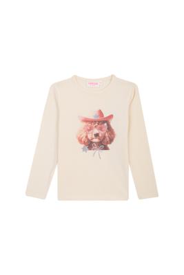 Someone winter t-shirt meisjes - donker beige - longsleeve - Daphne