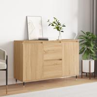 Dressoir 104x35x70 cm bewerkt hout sonoma eikenkleurig