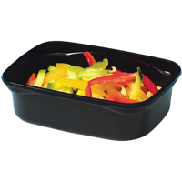 Bak | PP | 250ml | kunststof cup | 108x82x45mm | zwart | 1000 stuks