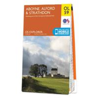 Wandelkaart - Topografische kaart OL59 OS Explorer Map Aboyne, Alford - thumbnail