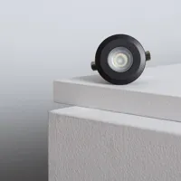 Grondspot zwart led 1W Tirano 2700k warm wit IP65 12V
